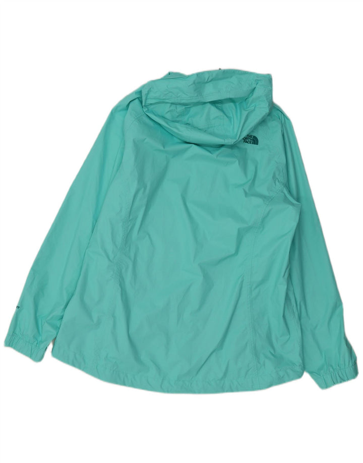 Jaqueta de chuva feminina com capuz THE NORTH FACE Hyvent UK 18 XL turquesa nylon