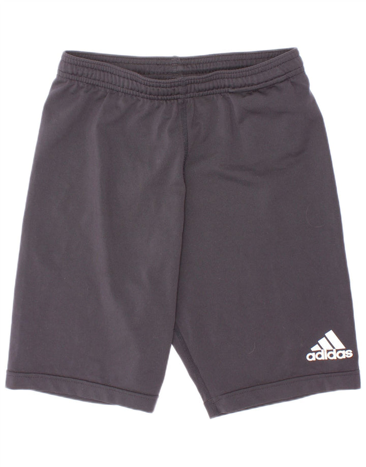 Shorts esportivos Adidas meninos 10-11 anos cinza poliéster