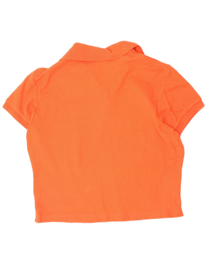 Camisa Polo Feminina Fila Crop IT 44 Médio Laranja