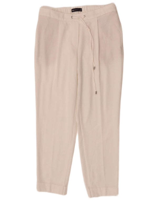 Calça chino masculina Marks & Spencer cônica UK 10 pequena W26 L25 branca