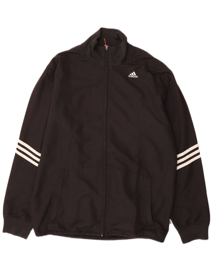 ADIDAS Mens Clima 365 Tracksuit Top Jacket Pequeno Poliéster Preto