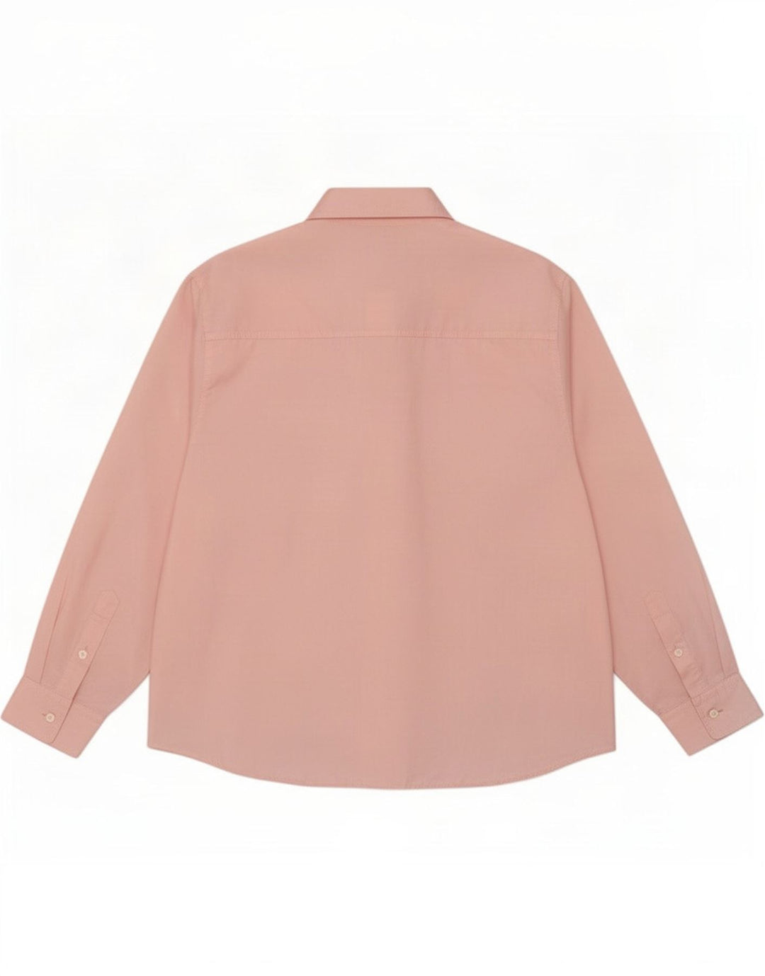 Camisa feminina vintage UK 12 poliéster rosa médio