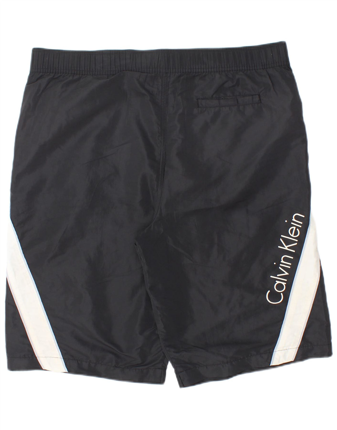 Calvin Klein Shorts de natação masculino gráfico grande poliéster colorido preto