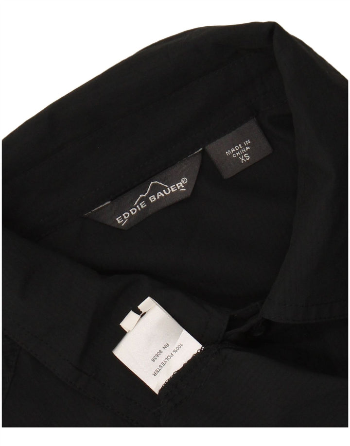 Camisa gráfica masculina Eddie Bauer XS poliéster preto
