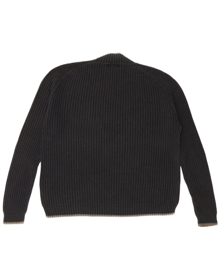 Suéter masculino Marks & Spencer Blue Harbor com gola redonda, grande azul marinho