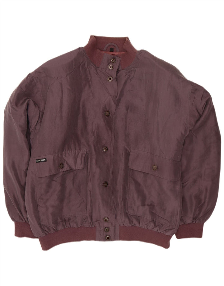Nova Jaqueta Bomber Oversized Feminina Rápida UE 44 XL Roxo