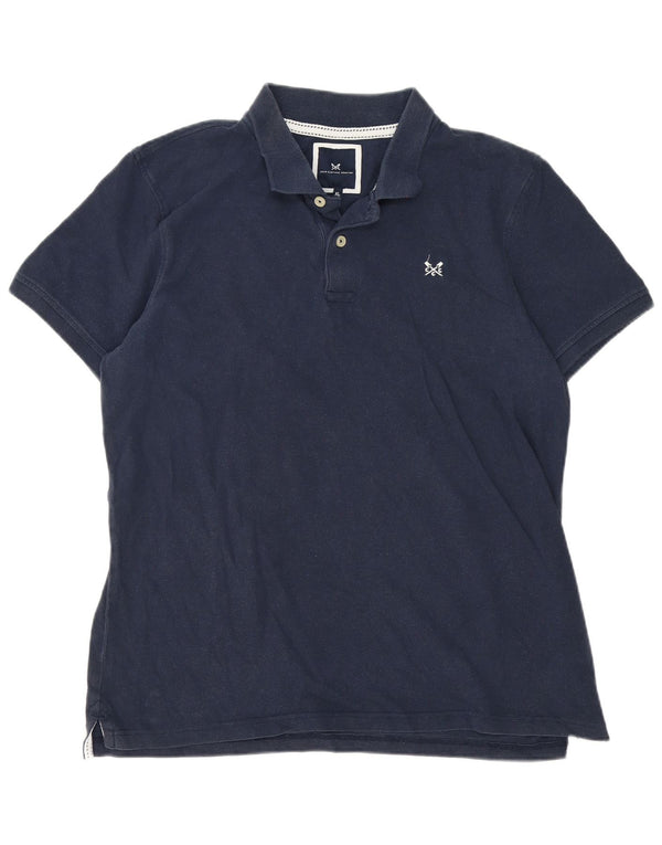 Camisa polo masculina XL da Crew Clothing algodão azul marinho