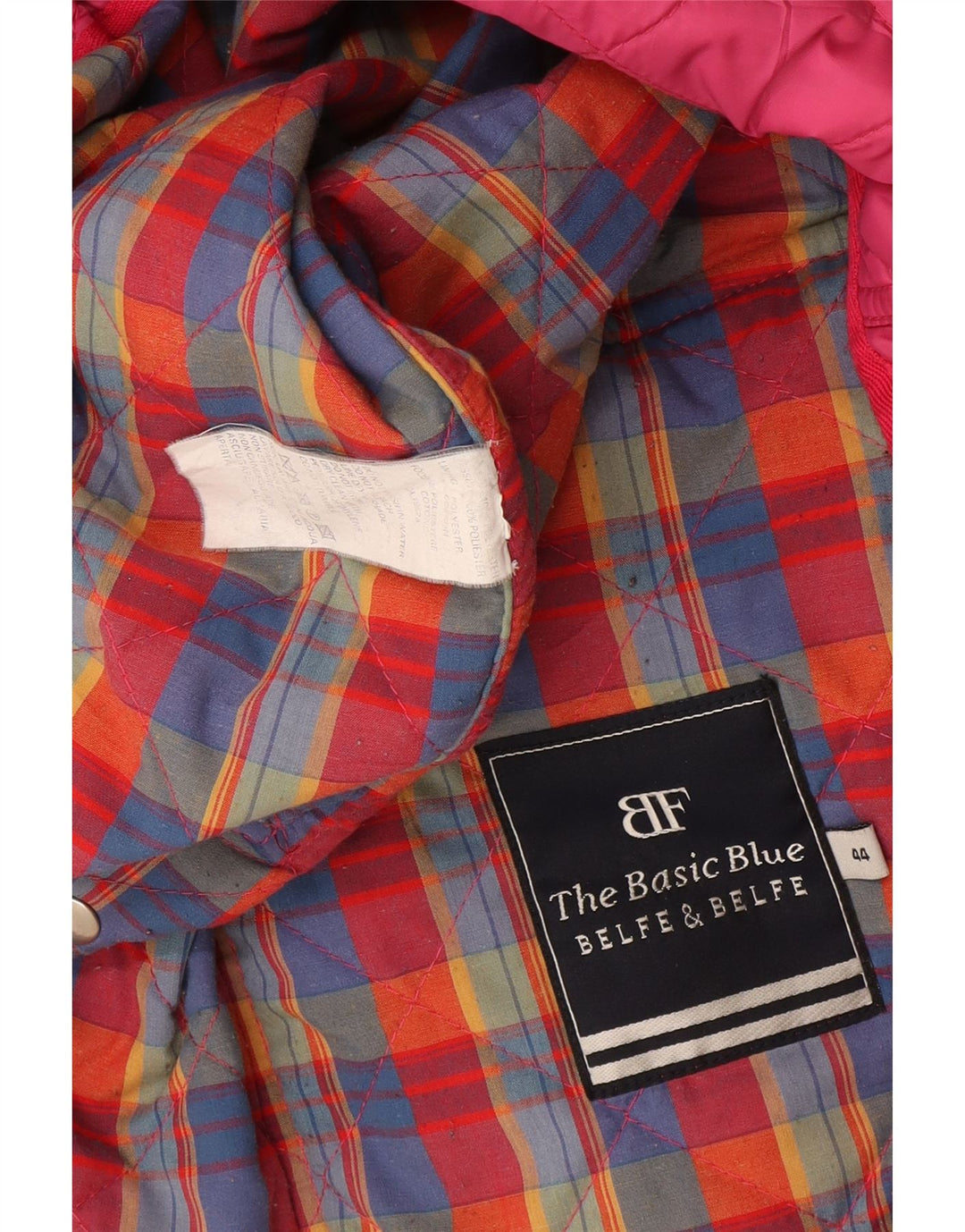 Belfe & Belfe Casaco acolchoado feminino superdimensionado IT 44 poliéster rosa médio