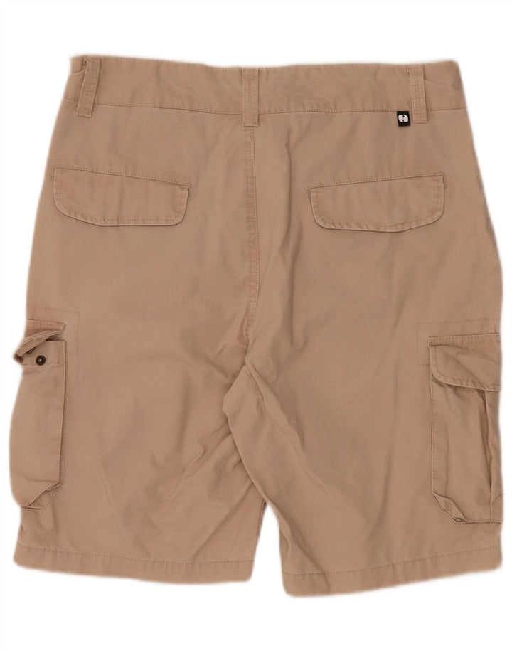 SNEAKER FREAK Mens Cargo Shorts Médio W32 Algodão Bege