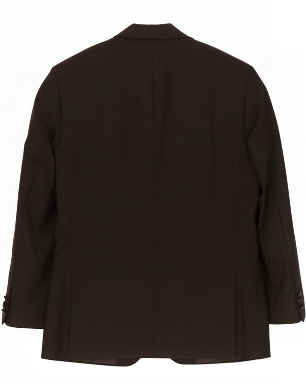 Marks & Spencer Mens 2 Button Blazer Jacket UK 40 Medium Black Polyester
