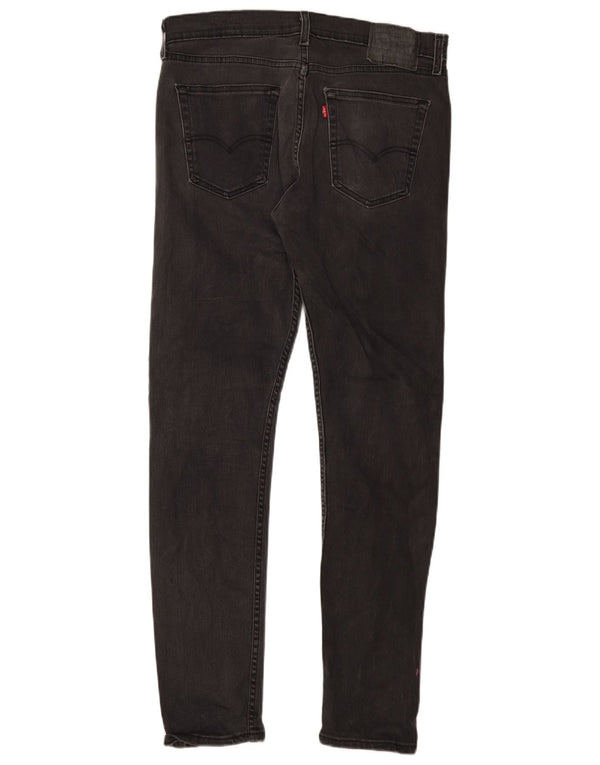 Calça jeans masculina Levi's 512 Slim Tapered W33 L34 cinza algodão