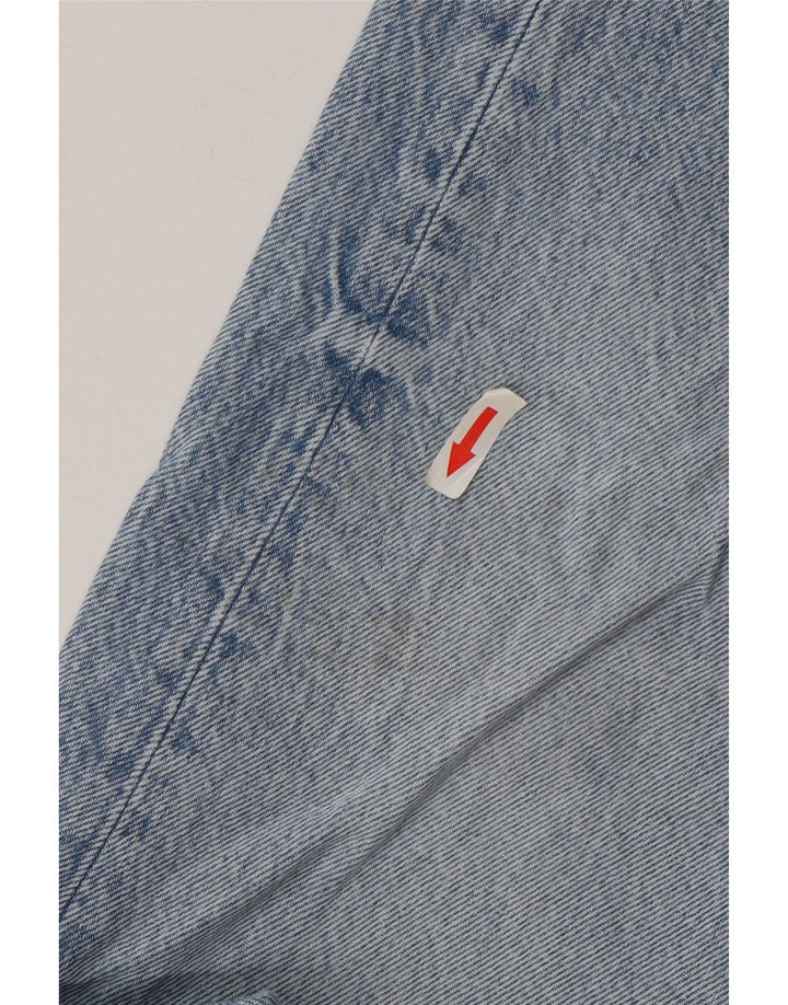 Zara Mens Straight Jeans EU 38 Pequeno W30 L26 Azul Algodão