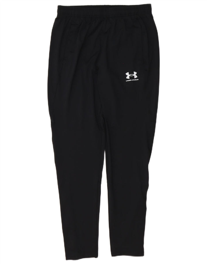 Calça de treino masculina Under Armour poliéster preto médio