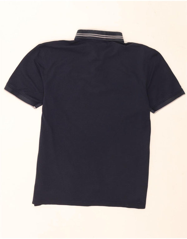Camisa polo masculina Dkny média listrada azul marinho