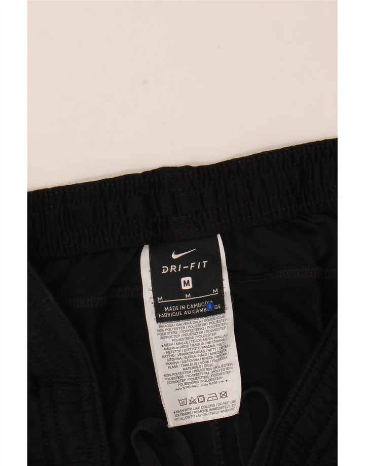Calça de treino masculina Nike Dri Fit médio preto colorblock poliéster