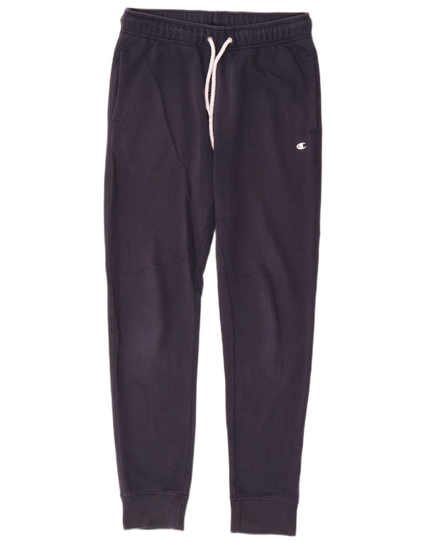 Calça de treino masculina Champion Joggers pequeno algodão azul marinho