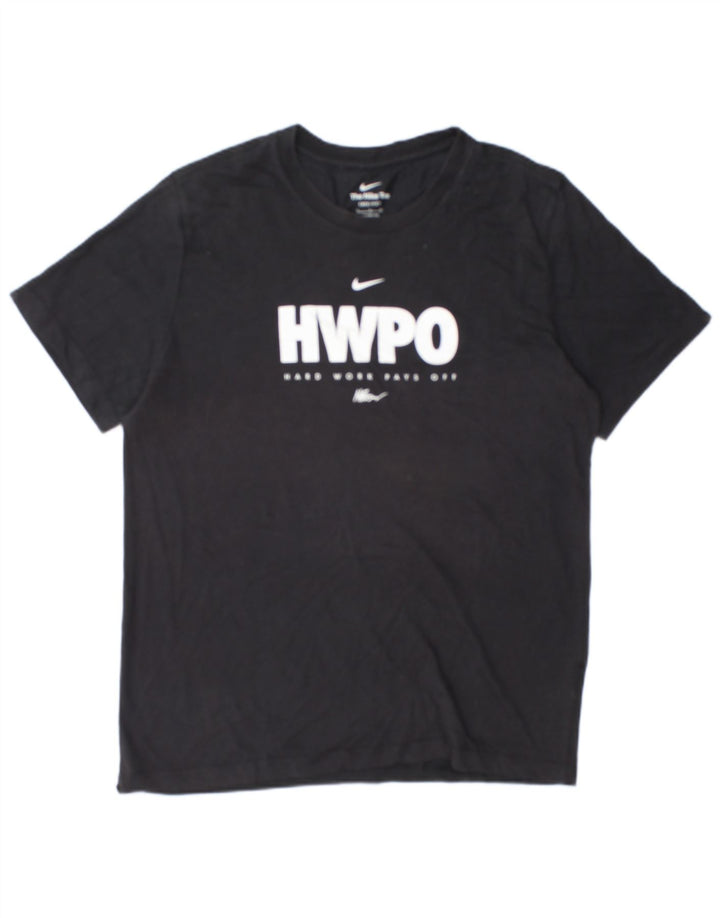 Camiseta Nike Masculina Dri Fit Graphic Top Grande Preto