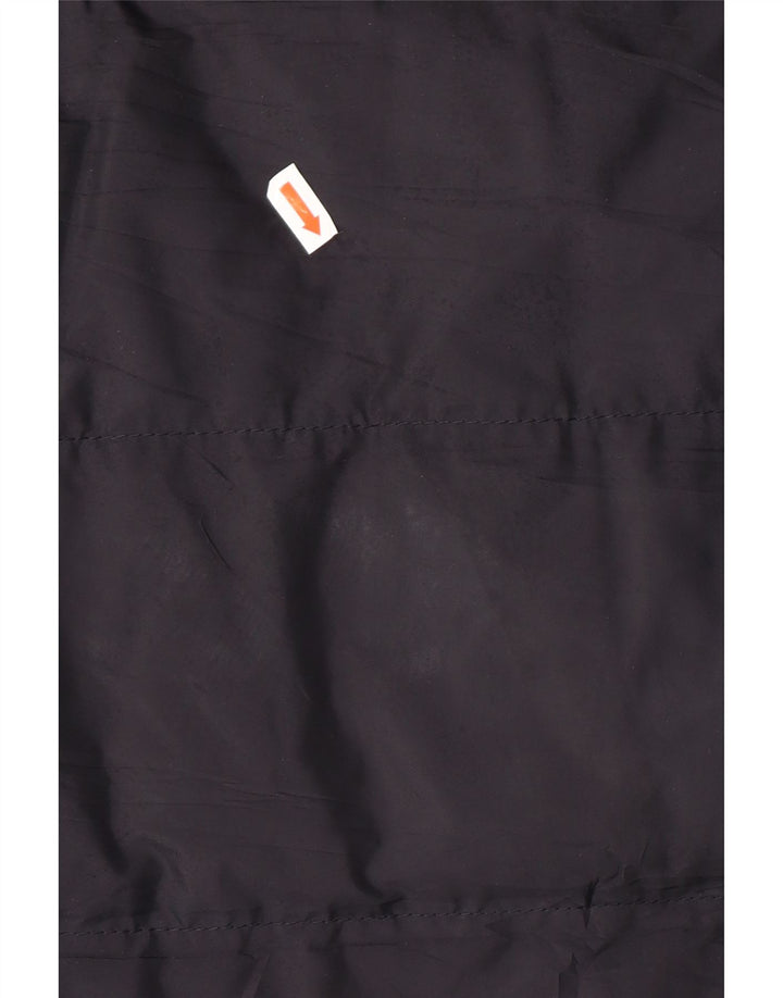 Jaqueta acolchoada com capuz masculina FAY UK 40 grande poliéster azul marinho