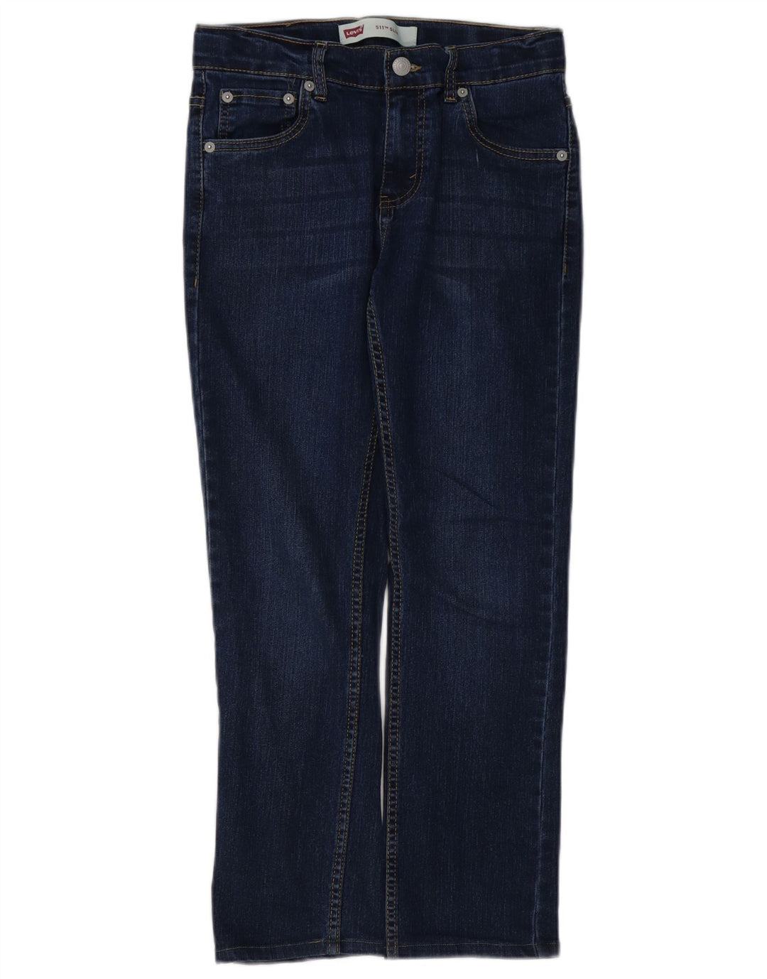 Jeans Levi's Boys 511 Slim 13-14 Anos W24 L25 Azul Marinho Algodão