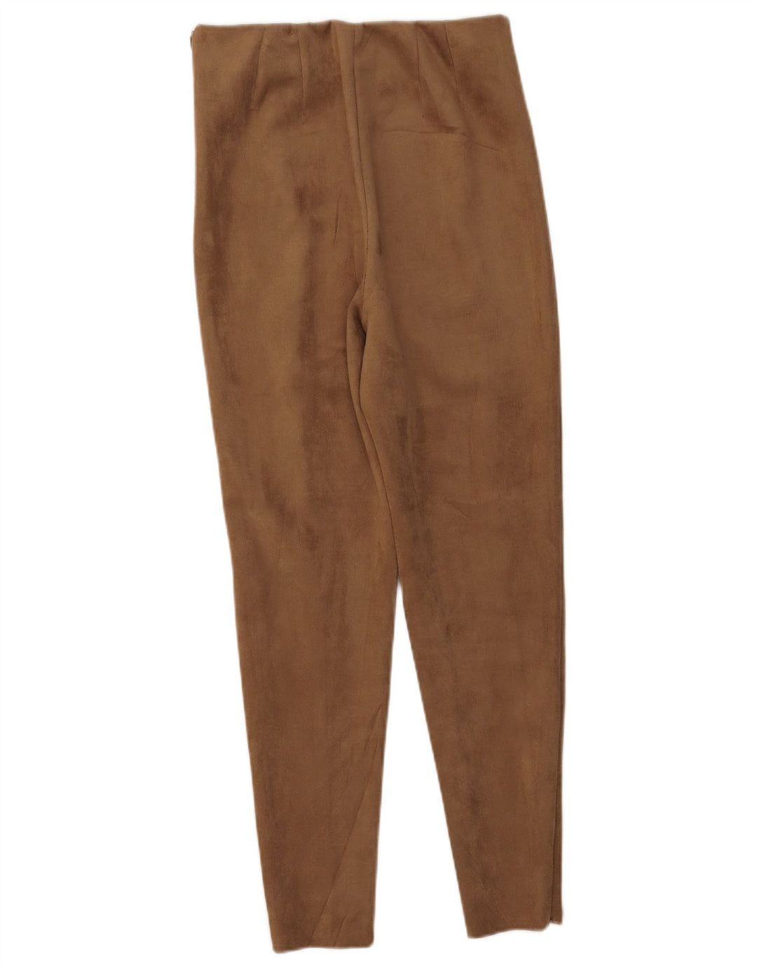 Zara Calça Feminina Slim Cintura Alta Médio W28 L27 Marrom Poliéster