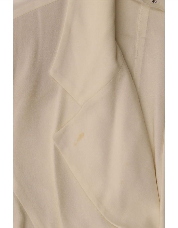 Cardigan feminino Edward Top IT 46 grande acetato branco