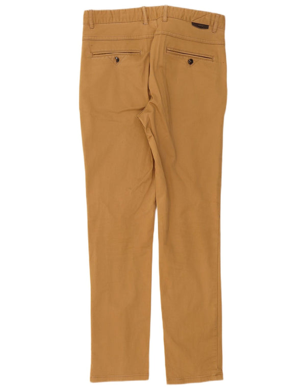 Zara Mens Slim Chino Calças EU 40 Médio W31 L31 Bege