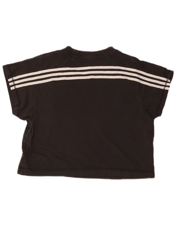 Camiseta Adidas Feminina Crop Top UK 24/26 2XL Preto