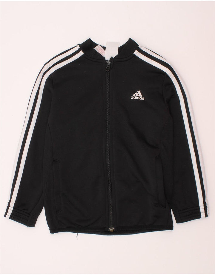 Casaco de treino Adidas Boys Climalite 6-7 anos preto poliéster