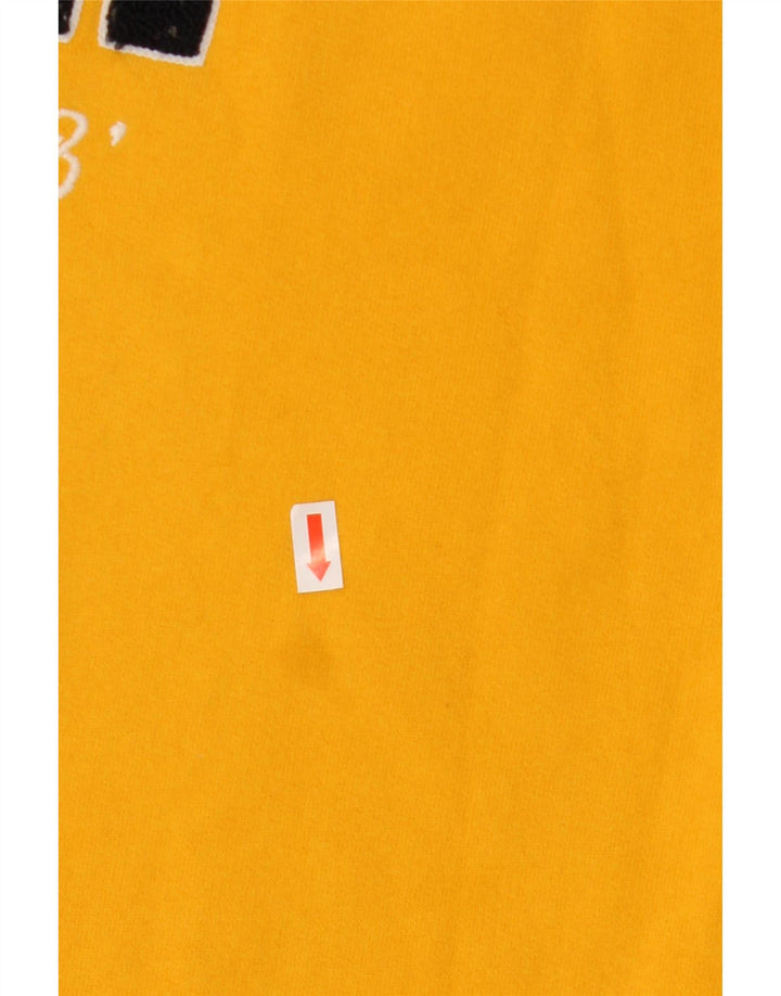 Jumper de moletom gráfico superdimensionado feminino SUPERDRY Reino Unido 12 médio amarelo