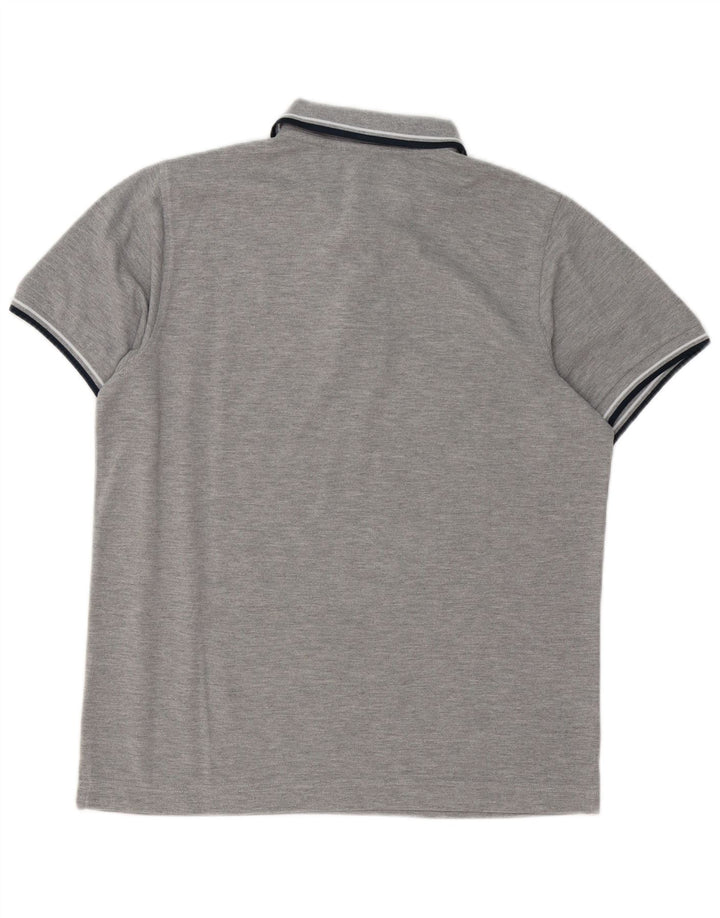 Camisa polo masculina Lotto algodão cinza médio