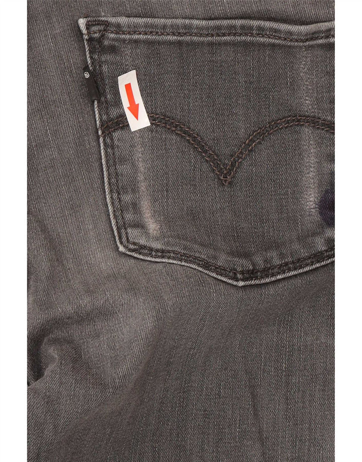Jeans skinny feminino Levi's W26 L34 algodão cinza
