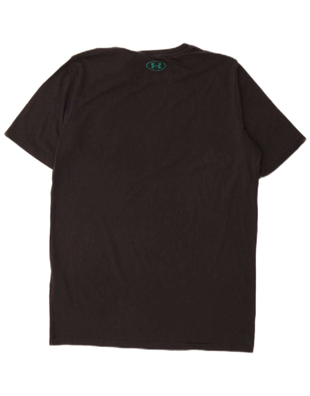 Camiseta gráfica masculina Under Armour Top médio algodão preto