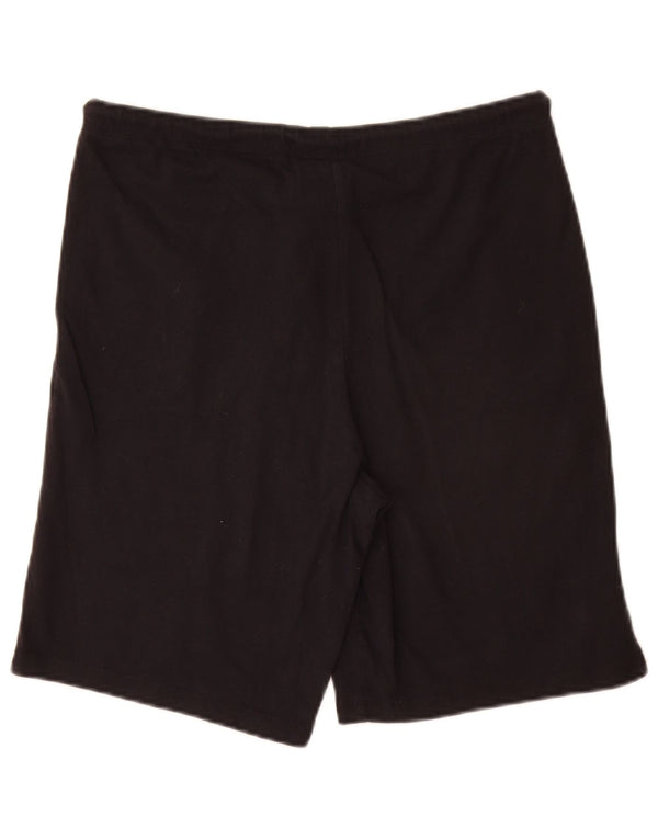 Shorts esportivos femininos Champion UK 14 grande algodão preto