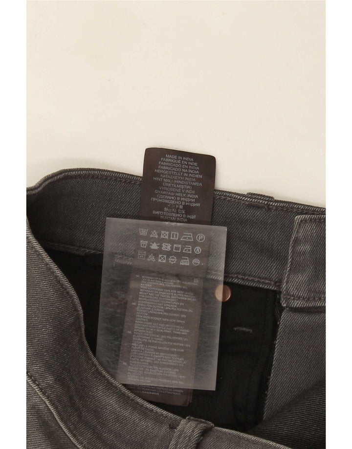 G-Star Mens Revend Jeans Super Slim Distressed W32 L32 Algodão Cinza