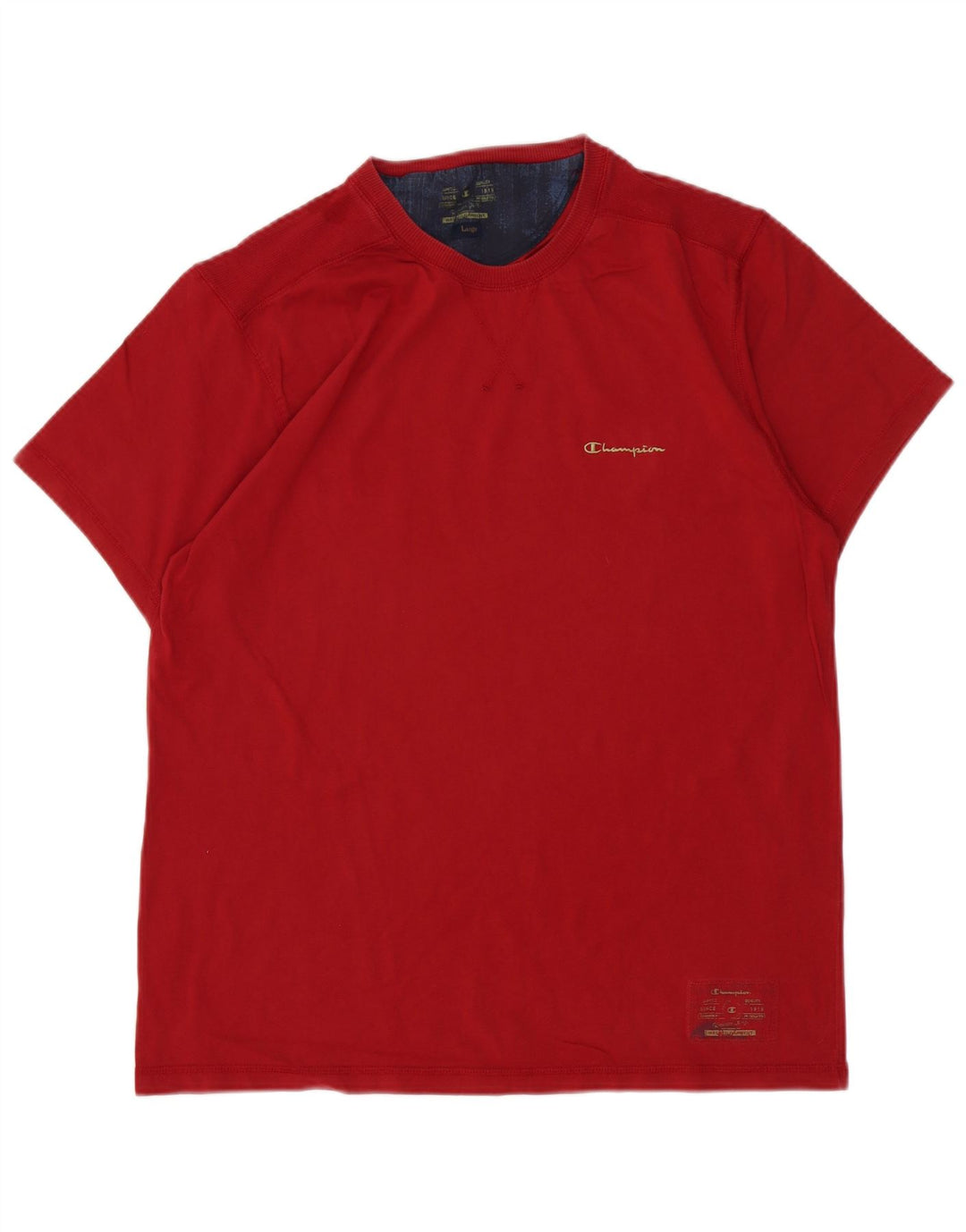 Camiseta masculina Champion grande algodão vermelho