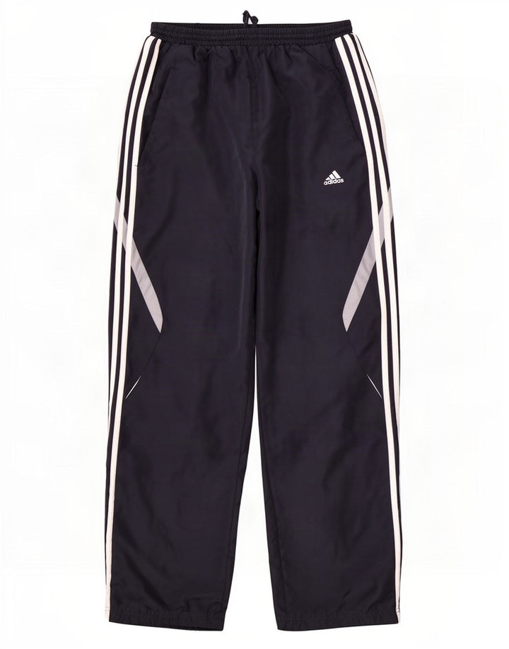 Calça de treino masculina Adidas Climacool grande bloco colorido azul marinho