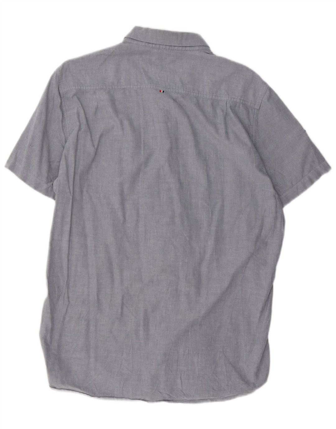 Camisa masculina de manga curta SUPERDRY XL azul algodão