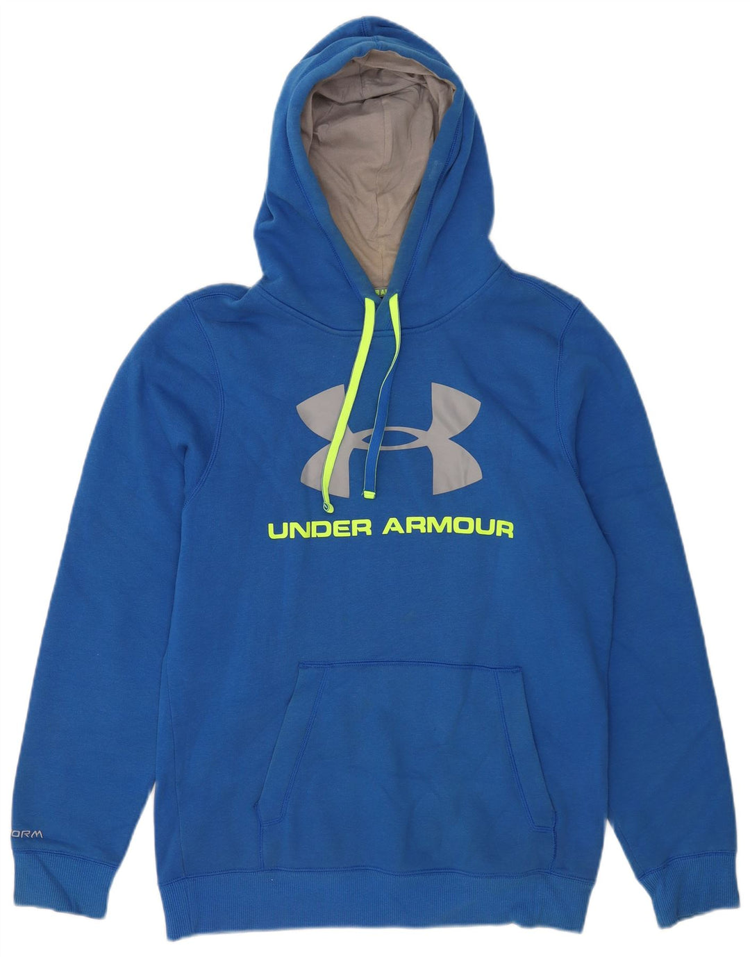 Under Armour masculino gráfico moletom com capuz pequeno algodão azul