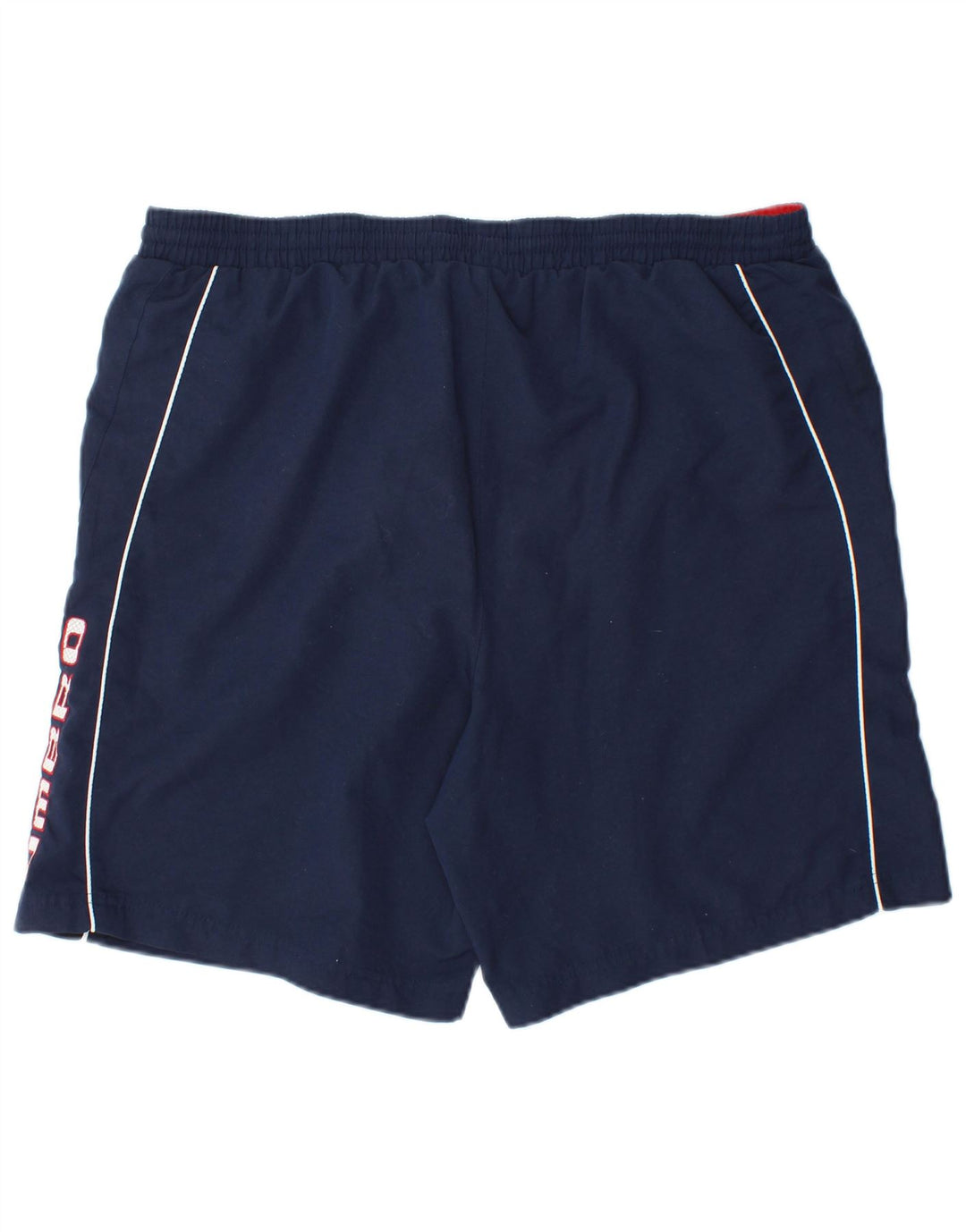 Umbro Shorts de natação masculino gráfico grande poliéster azul marinho