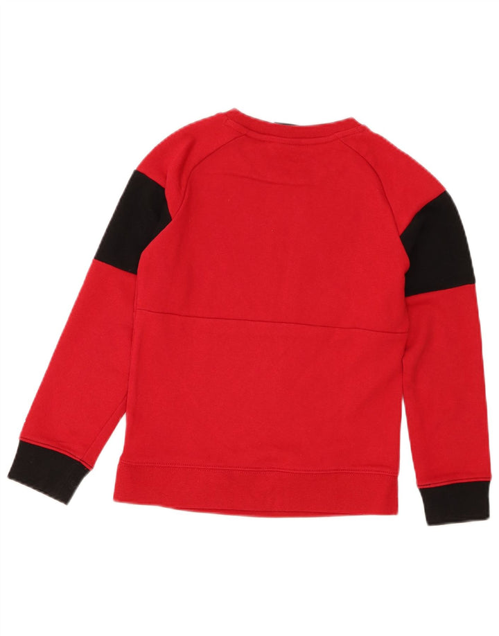 Suéter gráfico Jordan Boys 6-7 anos grande bloco colorido vermelho