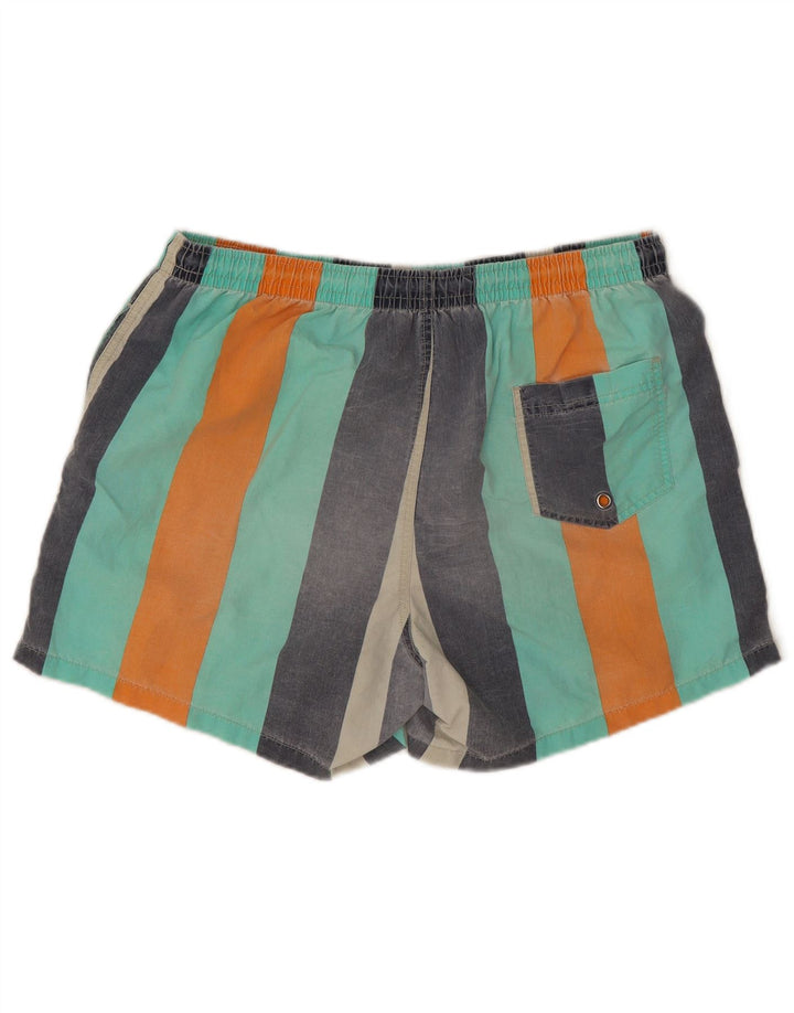 Zara Shorts de banho masculino XL listrado multicolorido