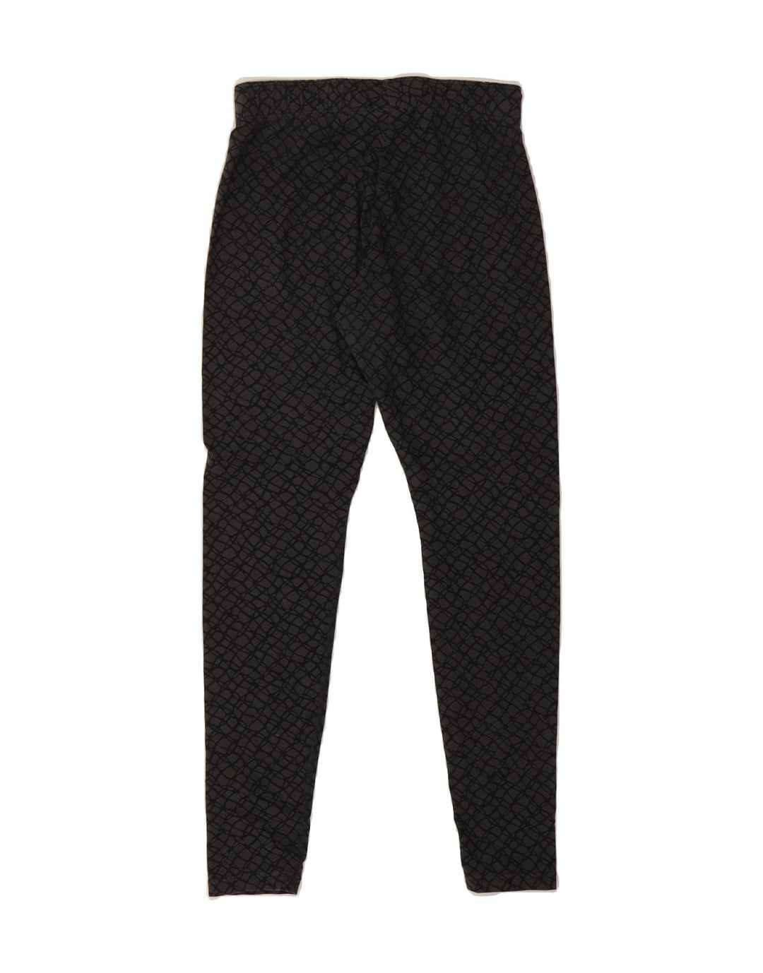 NIKE Womens Leggings UK 8 Small  Grey Geometric Cotton Vintage Nike and Second-Hand Nike from Messina Hembry 
