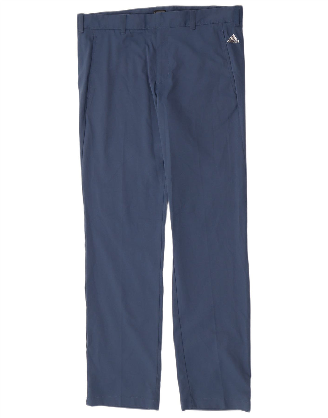 Calça Chino Reta Masculina Adidas W34 L34 Azul Poliéster