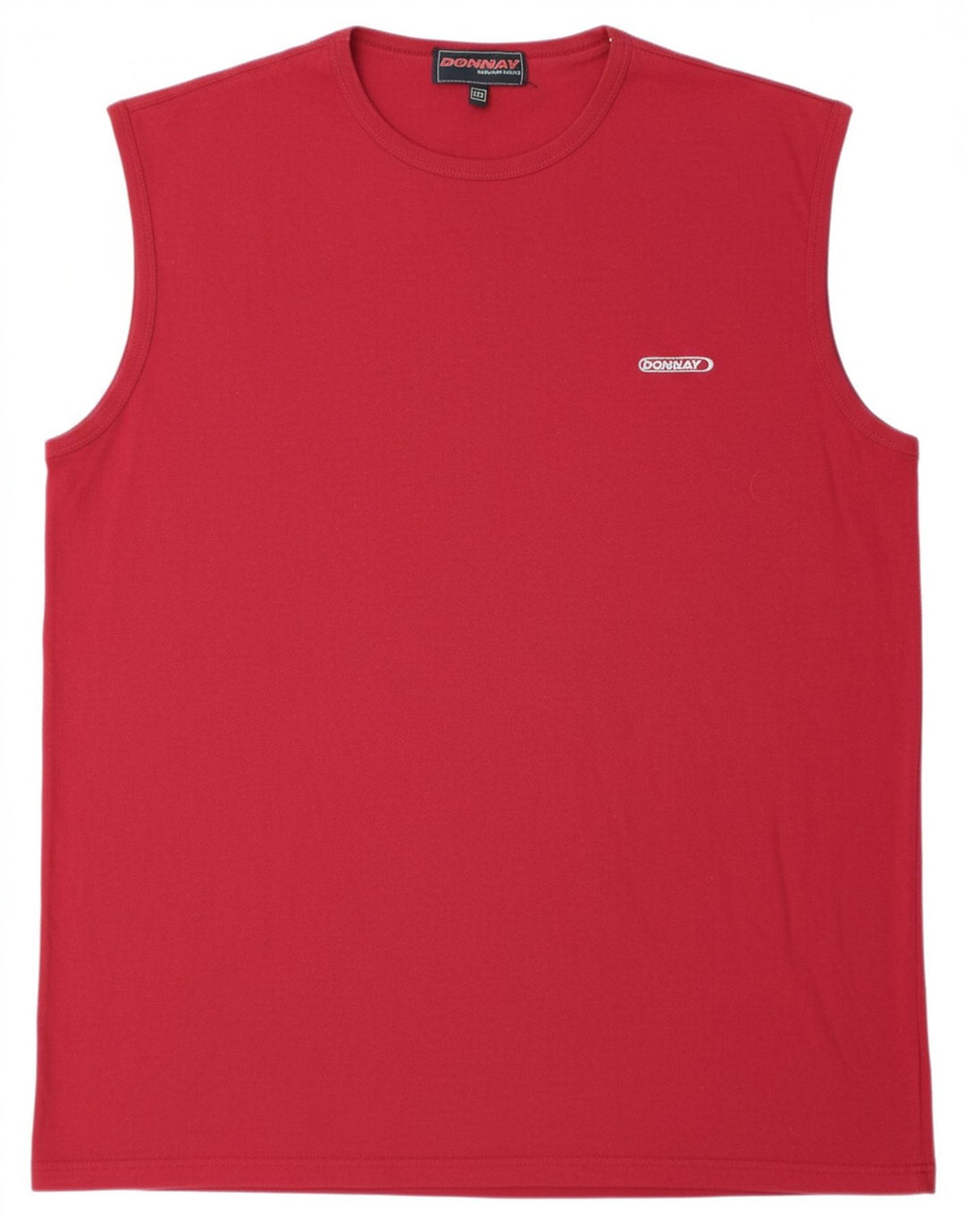 DONNAY Mens Colete Top 2XL Algodão Vermelho