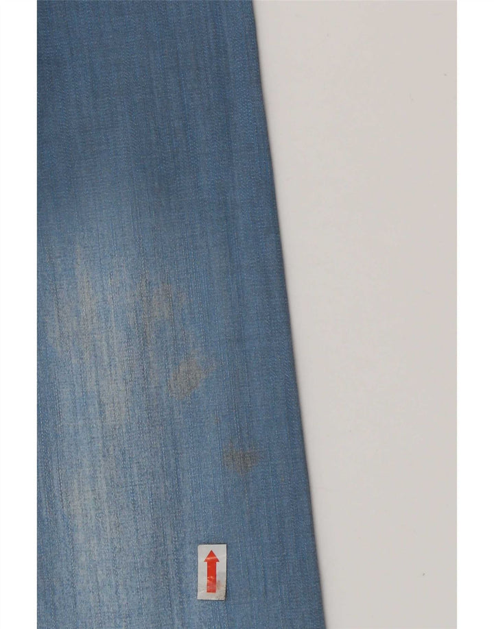 Camisa jeans masculina vintage grande algodão azul