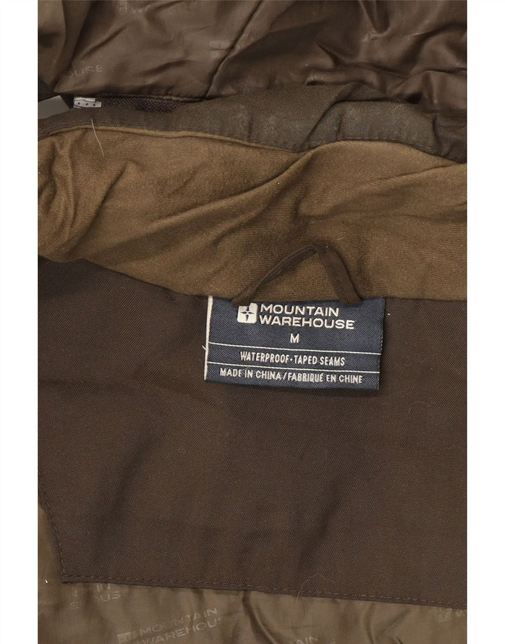 Jaqueta Parka masculina com capuz Mountain Warehouse Reino Unido 38 nylon marrom médio