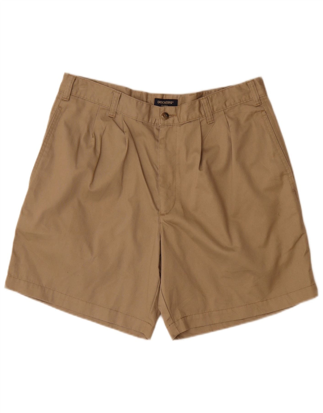DOCKERS Masculino Pegged Chino Shorts W34 Grande Algodão Bege