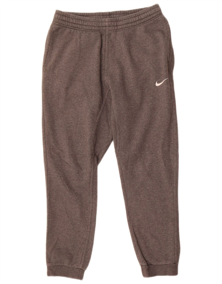 Calça de treino masculina Nike joggers cinza médio algodão