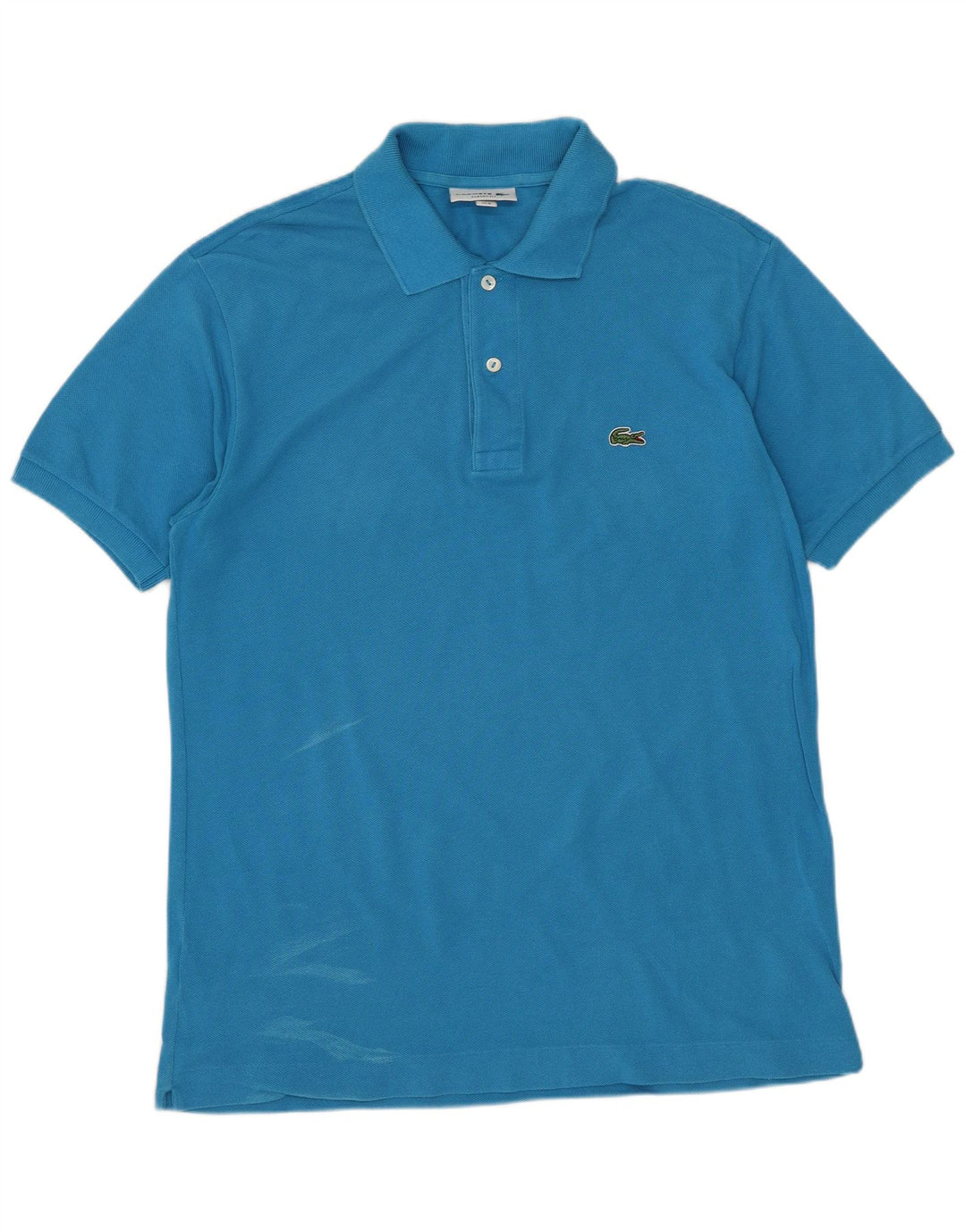 Camisa polo masculina LACOSTE Classic Fit tamanho 4 algodão azul médio
