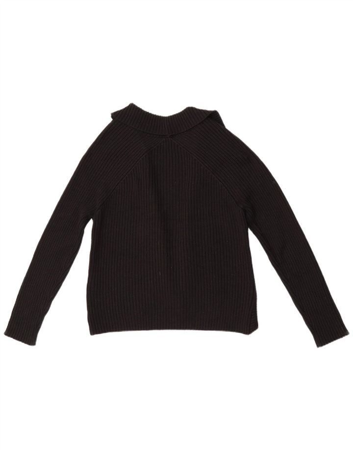 Marks & Spencer Womens Open Bolero Jumper Reino Unido 12 Médio Preto Acrílico